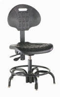 Chair, Skinned Urethane Series, Tubular Steel Base with Foot RingBiofit Engineered Products
